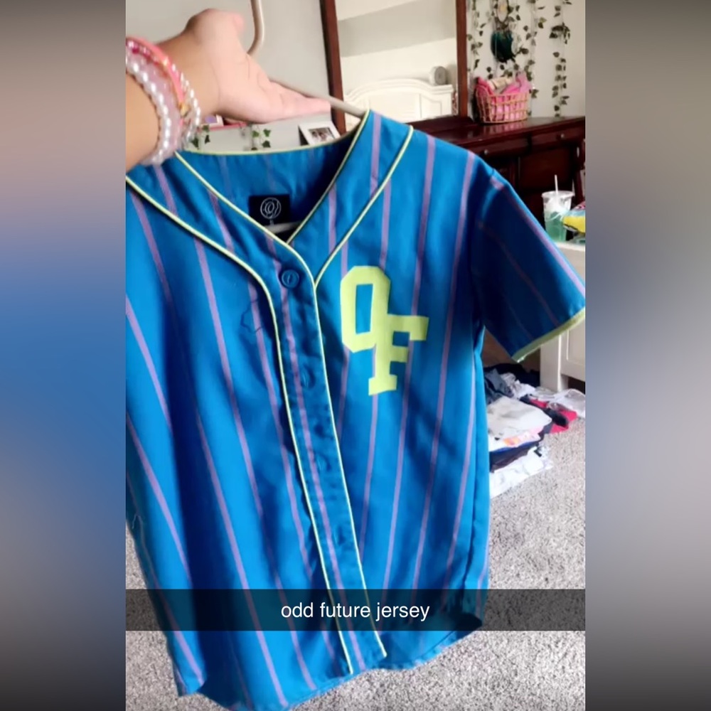 TYLER THE CREATORS odd future wolf gang jersey as seen in a couple of music vids